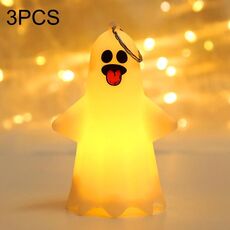 3PCS Decorazione di Halloween Luce notturna portatile per bambini con zucca fantasma (tipo A)