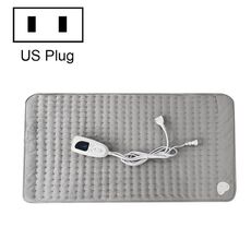 Coperta riscaldante elettrica per fisioterapia domestica, dimensioni: 60x30 cm, tipo di spina: spina americana (grigio argento)