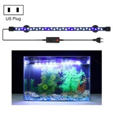 Q50BW Luce blu + bianca 90-260 V Luce subacquea per acquario Luce per acquario a LED (spina americana)