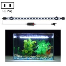 Luce bianca Q60W 90-260V Luce subacquea per acquario Luce LED per acquario (spina americana)