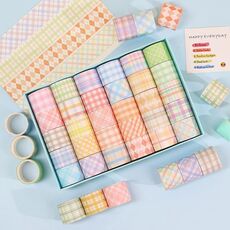 30 rotoli 3 cm x 2 m Set di nastri per conto a mano della serie Sale Fresh Lattice