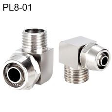 PL8-01 Connettore femmina con bloccaggio rapido trachea in rame nichelato LAIZE