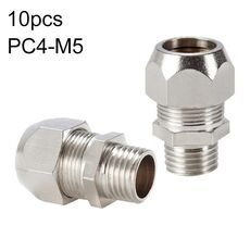 PC4-M5 Connettore a montaggio rapido pneumatico dritto con riduttore in rame nichelato LAIZE