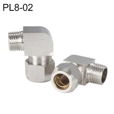 PL8-02 Connettore pneumatico a raccordo rapido pneumatico con riduttore in rame nichelato LAIZE