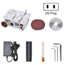 Taglierina per sega da tavolo mini da tavolo modello multifunzione S6 96W, specifiche: versione standard (spina americana)