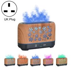 Umidificatore per lampada affumicata con incenso a fiamma di simulazione colorata per la casa, modello: senza telecomando (spina del Regno Unito)