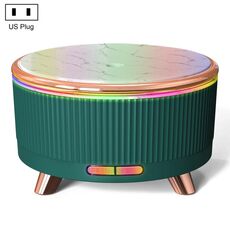 Diffusore di aromaterapia ad ultrasuoni Umidificatore Diffusore di oli essenziali Spina americana (verde scuro)