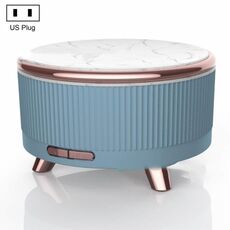 Diffusore di aromaterapia ad ultrasuoni Umidificatore Diffusore di oli essenziali Spina americana (blu cielo)