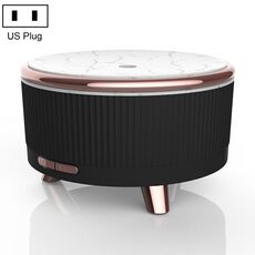 Diffusore di aromaterapia ad ultrasuoni Umidificatore Diffusore di oli essenziali Spina americana (nero avanzato)