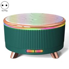 Diffusore di aromaterapia ad ultrasuoni Umidificatore Diffusore di oli essenziali Spina europea (verde scuro)