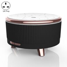 Diffusore di aromaterapia ad ultrasuoni Umidificatore Diffusore di oli essenziali Spina UK (nero avanzato)
