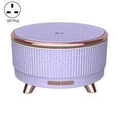 Diffusore di aromaterapia ad ultrasuoni Umidificatore Diffusore di oli essenziali Spina UK (Punto di fiori viola)