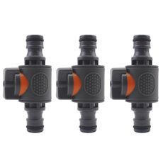 3PCS Doppio capezzolo Wrap con interruttore Double Pass Standard Collegamento diretto con valvola Connessione rapida (nero)