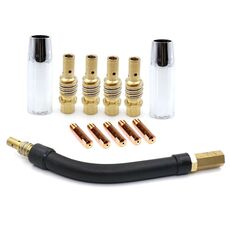12 pezzi / set Kit ugelli Vover con punta dell'ago per saldatura Ugello conduttivo per saldatura schermato a gas