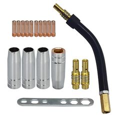 18 pezzi / set Kit ugelli Vover con punta dell'ago per saldatura Ugello conduttivo per saldatura schermato a gas