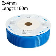Tubo in PU flessibile per aria compressa per compressore pneumatico LAIZE, specifica: 6x4 mm, 180 m (blu)
