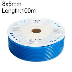 Tubo in PU flessibile per aria compressa per compressore pneumatico LAIZE, specifica: 8x5 mm, 100 m (blu)