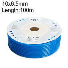 Tubo in PU flessibile per aria compressa per compressore pneumatico LAIZE, specifica: 10x6,5 mm, 100 m (blu)
