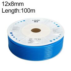 Tubo in PU flessibile per aria compressa per compressore pneumatico LAIZE, specifica: 12x8 mm, 100 m (blu)