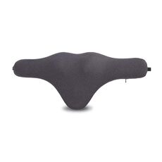 Cuscino lombare in memory foam a rimbalzo lento, cuscino per il collo, poggiatesta per auto (grigio scuro)
