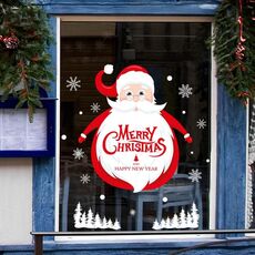 3PCS Babbo Natale appeso adesivi negozio finestra porta di vetro adesivi murali soggiorno(6306)