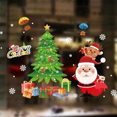 3PCS Babbo Natale appeso adesivi negozio finestra porta di vetro adesivi murali soggiorno(6307)