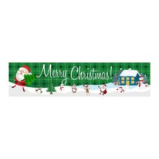 Forniture per decorazioni per feste con striscione per patio di Natale 50 x 250 cm (stile 22)