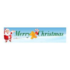Forniture per decorazioni natalizie per feste con striscioni per patio di Natale 50 x 250 cm (stile 26)
