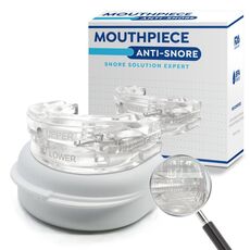Vassoio dentale Bite regolabile Sleep Aid Anti-russamento Sbiancamento dei denti Bretelle sportive (bianco)