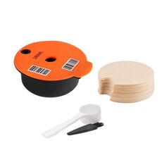 Filtro per caffè riutilizzabile ICafilas YB01, colore: arancione+50 carta da filtro (180 ml)