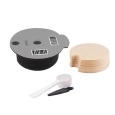Filtro per caffè riutilizzabile ICafilas YB01, colore: carta da filtro grigio + 50 (60 ml)