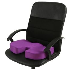 Cuscino in gel per ufficio Cuscino anti-emorroidi per glutei di bellezza (tessuto a rete viola)