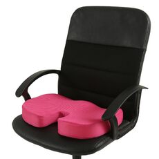 Cuscino in gel per ufficio Cuscino anti-emorroidi per glutei di bellezza (tessuto a rete rosa rossa)