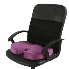 Cuscino in gel per ufficio Cuscino anti-emorroidi per glutei di bellezza (panno super morbido viola)