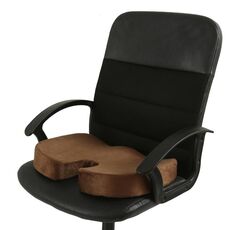 Cuscino in gel per ufficio Cuscino anti-emorroidi per glutei di bellezza (caffè in tessuto super morbido)