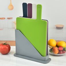 4 pezzi / set Set tagliere in plastica classificata multifunzione (quadrato)