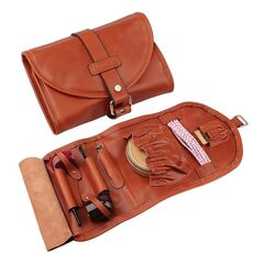 FIREDOG CL08 Custodia per tabacco da pipa in pelle (marrone)
