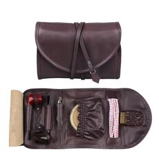 FIREDOG CL08 Custodia per tabacco da pipa in pelle (corda marrone nera)