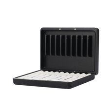 Per portasigarette antipolvere in lega di alluminio serie IQOS, capacità: 20 pezzi (nero)