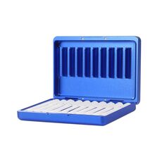 Per portasigarette antipolvere in lega di alluminio serie IQOS, capacità: 20 pezzi (blu)