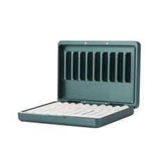 Per portasigarette antipolvere in lega di alluminio serie IQOS, capacità: 20 pezzi (verde)