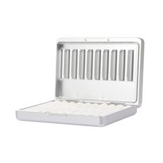 Per portasigarette antipolvere in lega di alluminio serie IQOS, capacità: 20 pezzi (argento)