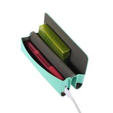 Per IQOS ILUMA ONE Custodia in pelle per sigaretta elettronica con motivo incrociato (verde menta)