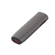 Per IQOS ILUMA ONE Custodia per sigaretta elettronica in pelle + TPU con cordino (grigio)