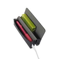 Per IQOS ILUMA ONE Custodia in pelle per sigaretta elettronica modello Litchi (nero)