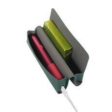 Per IQOS ILUMA ONE Custodia in pelle per sigaretta elettronica modello Litchi (verde)