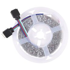Bare Board 2835 SMD RGB LED Rope Light, 60 LED/m, Lunghezza: 5m, 12V 2A 100-240V, con telecomando a 44 tasti (spina USA)