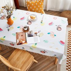 Tovaglia da scrivania da tavolo impermeabile in carta PVC per fattoria rurale, dimensioni: 90x150 cm (colore estivo)