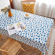 Tovaglia da scrivania da tavolo impermeabile in carta PVC per fattoria rurale, dimensioni: 120x160 cm (mirtillo)
