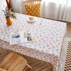 Tovaglia da scrivania da tavolo impermeabile in carta PVC per fattoria rurale, dimensioni: 120x180 cm (mela rossa)